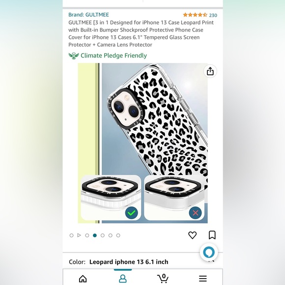 NWT Leopard iPhone 13 case - Picture 2 of 6